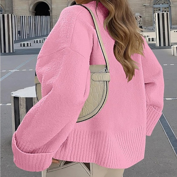 LOGENE Women's Oversized Sweater Crewneck Long Sleeve Soft Fuzzy Knit Size: S - Picture 8 of 12